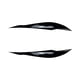 thumbnail image 3 of 2 embellecedores para párpados de faros delanteros de BMW Serie 3 F30 F31 318i 320i Negro brillante, 3 of 8