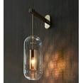 thumbnail image 5 of Wall Sconces Industrial Vintage Wall Light Fixture 1 Light Wall Sconce Wall Lamp for Loft Home Bedroom Hallway,Gold Color Metal Net Cage and Clear Glass Lamp Shade,5.5 Inch, 5 of 7