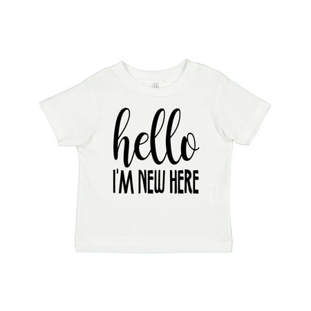 

Inktastic Hello I m New Here Gift Toddler Boy or Toddler Girl T-Shirt