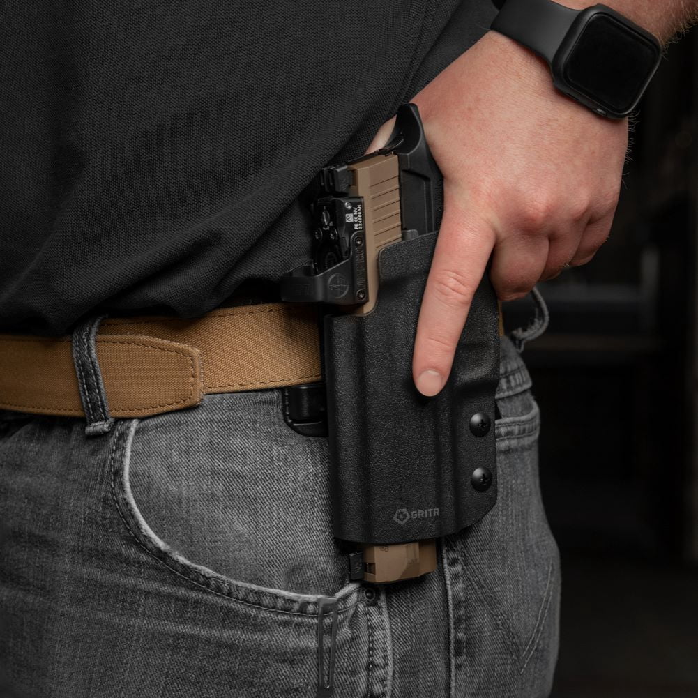 GRITR OWB Kydex Left Hand Gun Holster Compatible with Sig Sauer P320