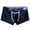 Dark Blue, variant on Dxzfnsa Men's Long Leg Boxer Briefs Cotton Underwear Athletic, Breathable, Fly, Sports, Moisture Wicking Mens Underwear,Black-XL