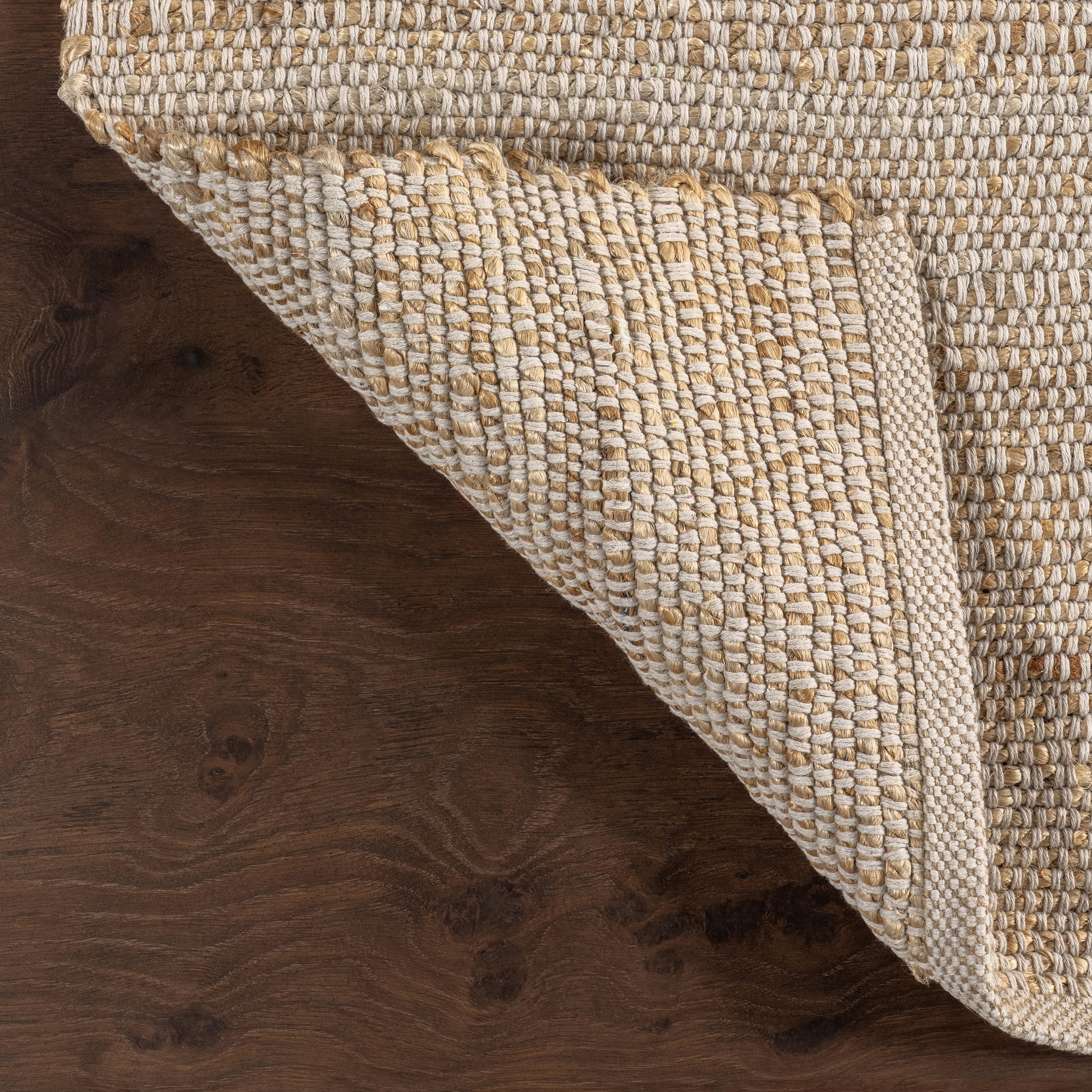 nuLOOM Elfriede Jute Blend Natural 8' 6" x 11' 6" Farmhouse Area Rug