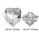 thumbnail image 3 of Stainless Steel Love Heart Small Mousse Cake Rings Dessert Molds Pastry Baking, 3 of 3