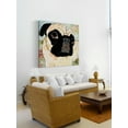 thumbnail image 3 of "Pug Mug" Painting Print on Wrapped Canvas, 3 of 7