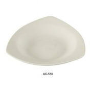 10.5 in. ABCO Triangle Porcelain Pasta Bowl, Super White - 22 oz - Pack of 12