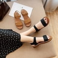 thumbnail image 3 of Sandalias Zapatos Planos Zapatos de Primavera Zapatos estilo Romano Zapatos de Playa Zapatos de Mujer Suela Blanda, 3 of 5