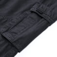 thumbnail image 5 of Defitshape Men's Cargo Pants Streetwear Casual Work Chino Jogger Lounge Cotton Outdoor Trousers with Cargo Pockets Black 36, 5 of 5