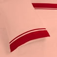 thumbnail image 4 of DNG Creations 4 Piece Two Tone Sheet Set - 10 Inch Deep Pocket ( Solid Peach/Red - California King ), 4 of 4