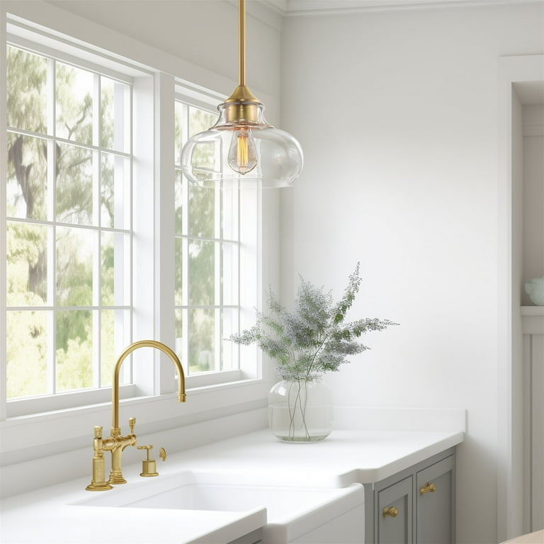 KCO Pantalla De Cristal De Repuesto Para Iluminación, Moderna Pantalla ámbar, Accesorios De Vidrio Para Apliques De Pared Colgantes (ámbar