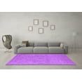 thumbnail image 3 of Ahgly Company Indoor Square Oriental Purple Industrial Area Rugs, 5' Square, 3 of 4