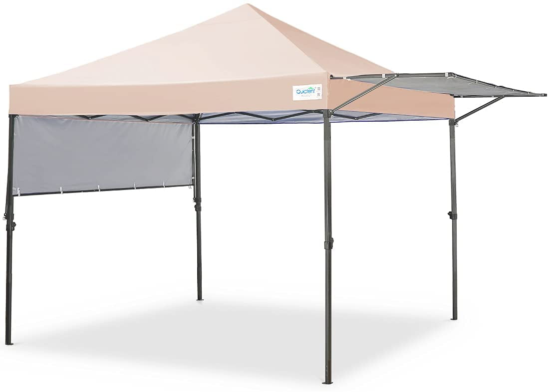 Vertolking Verslaafde bureau Quictent 10x10 ft Pop up Canopy with Awning,Canopy Tent with Dual Awnings  (Tan) - Walmart.com
