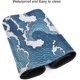 thumbnail image 3 of Japanese Wave Mouse Pad Blue And White Mouse Pad Gaming Large Xxl Long Mousepad Extended Xl Desk Mat Non-slip Rubber Base Stitched Edges Mice Pad 31.5, 3 of 5