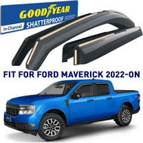 Goodyear Shatterproof in-Channel Window Deflectors for Ford Maverick 2022-2026, Rain Guards, Window Visors for Cars, Vent Deflector, Car Accessories, 4 pcs - GY007982