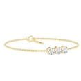 thumbnail image 2 of Rosec Jewels Lab Created Diamond Chain Bracelet with Lobster Clasp - EF-VS Quality - Ready to Gift for Valentines, 18K Yellow Gold, 7.0 inches, 2 of 7