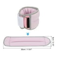 thumbnail image 2 of Uxcell Ankle Weights Leg Weight Straps Adjustable 2lbs Ankle Weight Sets Light Purple, 2 of 7