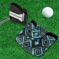 thumbnail image 5 of Haosy Turquoise Black Marble Golf Mallet Putter Cover Strong Magnetic Leather Golf Club Headcover Closure, 5 of 7