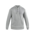 thumbnail image 3 of George Men's Button Henley Hoodie with Long Sleeves, Sizes S-3XL, 3 of 5