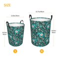 thumbnail image 5 of Bingfone Lephants In The Jungle Waterproof Foldable Laundry Hamper Bucket With Handles For Storage Bin,Clothes Hamper (Medium), 5 of 8