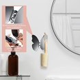 thumbnail image 2 of Percha decorativa de latón para colgar en la pared con lazo creativo gris, para puerta, billetera, ropa, toalla de baño con capucha, dormitorio, oficina, armario, gabinete., 2 of 5
