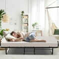 thumbnail image 2 of Giantex Folding Bed w/Mattress, Portable Bed w/360° Swivel Wheels & Pull Handle, Memory Foam Mattress, Space-Saving Foldable Temporary Bed/ Guest Bed/Rollaway Bed, Made in Italy, 2 of 9