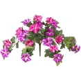 thumbnail image 2 of Enredadera artificial colgante para terraza exterior, decoración de paredes – Plantas plásticas realistas moradas, rojas y amarillas de 20,5", decoración de bodas exteriores interiores, follaje, 2 of 9