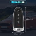 thumbnail image 3 of Unique Bargains 5 Button Smart Key Fob Case Keyless Entry Remote Key Shell for Ford Escape C-Max Energi Focus SE, 3 of 9