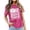 Pink, variant on Trendfront Womens Pink Ribbon T Shirts Oversize Drop Shoulder Short Sleeve Loose Fit Tops Trendy Fashion Tee Cancer Awareness Outfits
