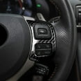thumbnail image 4 of Fyuu 3Pcs For 15-24 Lexus Is Rc Nx Real Carbon Fiber Steering Wheel Add-On Trim Cover, 4 of 5