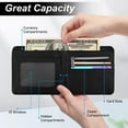 thumbnail image 2 of Cool Wallet for Boys - Teen Boys Wallet Car Print Thin Slim Leather Bi-Fold Rfid Blocking Zipper Purse with Coin Pocket ID Window Cash Holder Black for Teens Youth Guys Male, 2 of 2