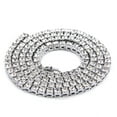 thumbnail image 1 of Men's Necklace Creative Hip Pop Single Row Rhinestone Decor Alloy Necklace Chain Necklace, 1 of 7