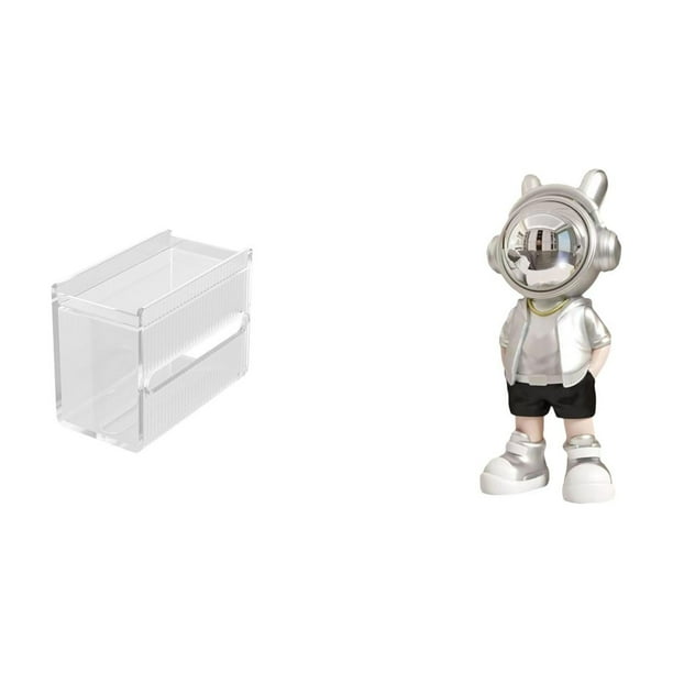 caso de tejido,Caja de almacenamiento de papel higiénico para montaje en pared,Soporte de pared acrílico para papel higiénico y toallas,Figura de escritorio,Estatua de astronauta para