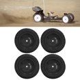 thumbnail image 4 of RC Rubber Tires, Exquisite Craftsmanship 4PCS 1/10 RC Wheels  For 1/10 Flat Sports Car Black, 4 of 8