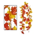 thumbnail image 3 of Guirnalda de arce artificial, puerta de entrada para el hogar, simulación de pared, hojas, decoración de vid, adorno navideño, tipo 8 Inevent HA001259-08, 3 of 5