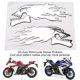 thumbnail image 1 of 2Pcs 3D Motocicleta Pegatina, Motocicleta Tanque Calcomanías Pegatinas Cráneo Cabeza Coche Pegatina Decoración Calcomanía Amonsee No, 1 of 6