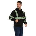 thumbnail image 3 of Bass Creek Outfitters Men's Fleece Hi Vis Full Zip up Work Hoodie, Sizes M-2XL, 3 of 4