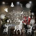 thumbnail image 3 of Pegatinas de vidrio electrostáticas para decoración del hogar, adornos de pared de Papá Noel, alce, muñeco de nieve, País de las Maravillas, Navidad, Invierno, 3 of 4