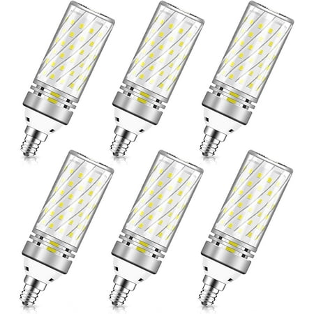 

inShareplus E12 LED Bulbs 16W Candelabra Light Bulbs Daylight 6000K 100W Equivalent 1500LM CRI80+ E12 Base LED Chandelier Bulbs Non-Dimmable LED Lamp 6Pack