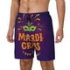 thumbnail image 1 of Fotbe Mardi Gras2 Traje de Baño para Hombre – Shorts de Natación de Secado Rápido con Forro y Bolsillos-Medium, 1 of 6