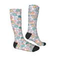 thumbnail image 3 of Daiia Sports Socks Colorful Cute Pig Printed Novelty Crew Socks for Men Women Knee High Socks Cotton Socks Soft & Breathable Support Unisex Socks, 3 of 9