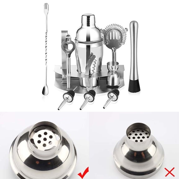 UPGRATOR 12Ud Kit Mezclador De Bebidas Acero Inoxidable Para Reuniones