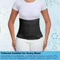 thumbnail image 2 of Postpartum & Post Surgery Abdominal Binder. Postpartum Belly Band Support Recovery after C-Section, Natural Birth, Hysterectomy, Hernia Belt (Black,M), 2 of 8