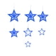 thumbnail image 2 of Cateissary 7pcs Decoraciones de estrellas Colgantes de estrellas colgantes huecos Adornos decorativos para el festival de actividades Kits de decoración para fiestas Cielo azul Cateissary HA002208-04, 2 of 6