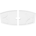 thumbnail image 2 of 38"W x 25 3/8"H x 4"ID x 20 1/2"C x 1"P Kailey Architectural Grade PVC Contemporary Ceiling Medallion, Two Piece, 2 of 11