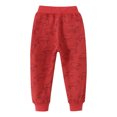 thumbnail image 5 of Mikilon Girls and Boys Print Pants Size 1-6 Years Winter Plus Velvet and Thicken Pants Comfortable Elastic Waist Warm Jogger Pants, 5 of 9