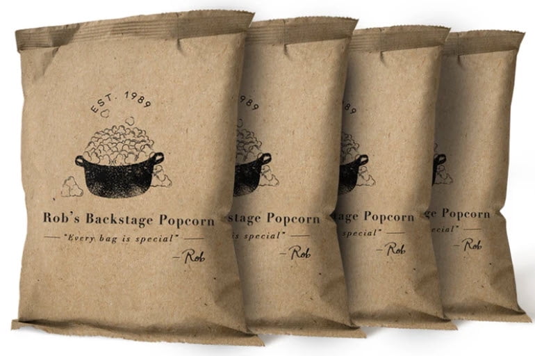 Rob's Backstage Popcorn 168ct Pallet Display
