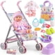 thumbnail image 1 of Juego de Cochecito para Muñeca Bebé YIYBM con Muñeca de 12.5" y 17 Accesorios, 1 of 6