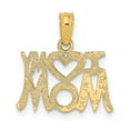 thumbnail image 4 of FB Jewels 14K Yellow Gold I Heart My Mom Pendant, 4 of 4