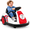 Red, variant on 12V Electric Bumper Car for Toddlers, 2.2 mph Ride On Toy with Remote Control, 360° Spin, Bluetooth Music, LED Lights, DIY Stickers, Blue