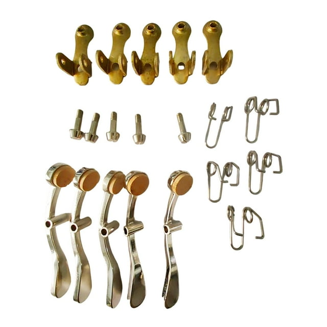 Thinsony Trumpet Spit Valve Replacement Parts for 5pcs Repairing Key Brass Water Instrument Baritone 1 Set Repair Tools Water Keys 5.3cm