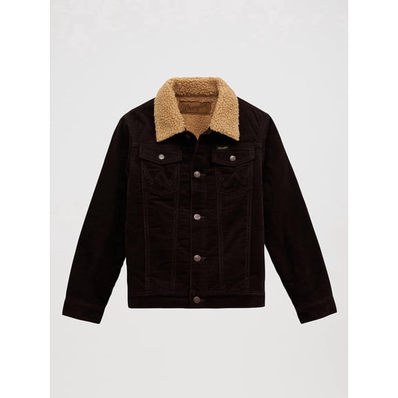 Wrangler Boys Boys Coffee Corduroy Jacket M Black
